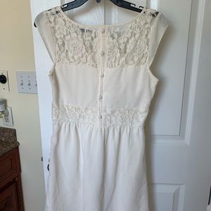 Cream color lace dress